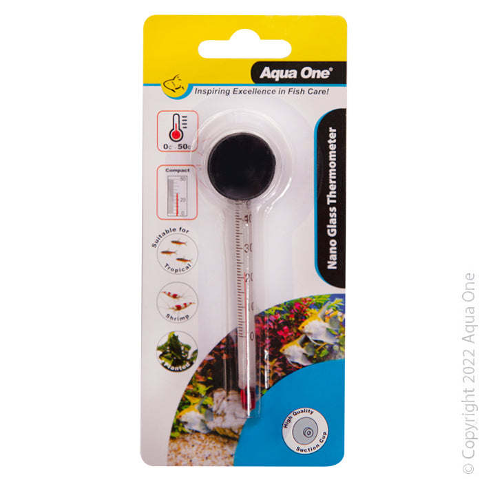 Aqua One Glass Nano Thermometer 9cm