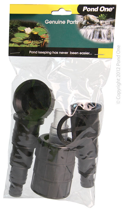 Pond One ClariTec 3000 - 15000 Inlet/Outlet Hose Adaptor Set + Blanking Cap