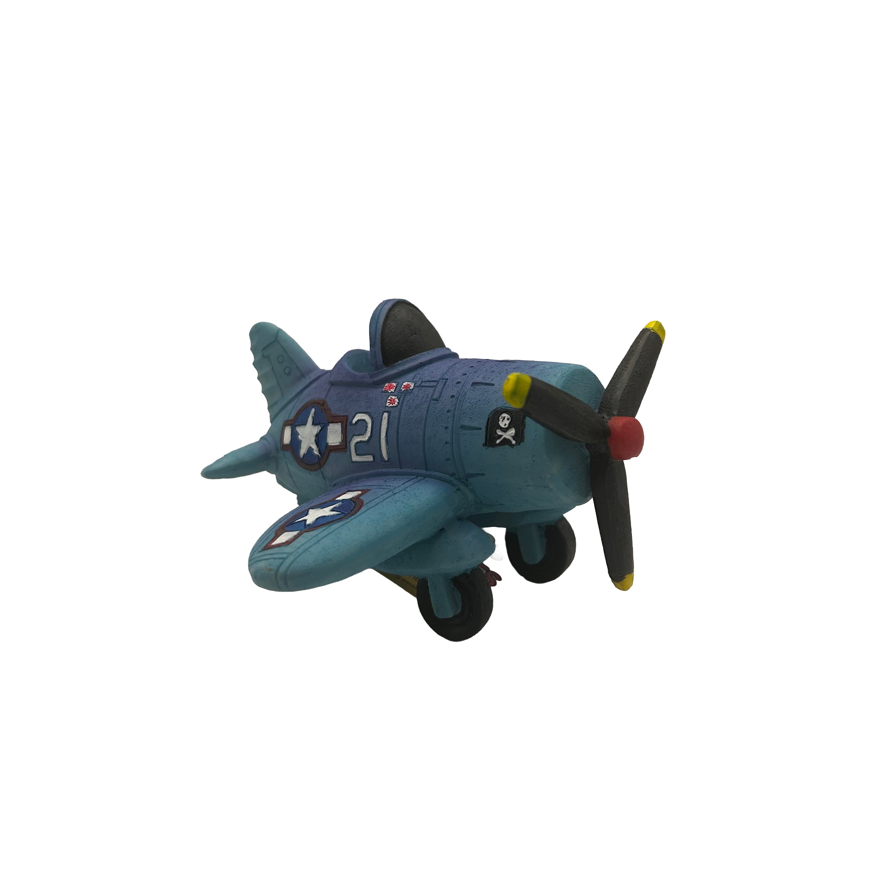 Retro Fighter Plane 13x12x7cm