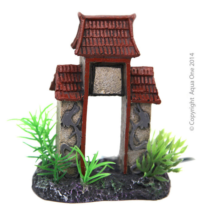Aqua One Ornament - Betta Square Column Arch 10cm
