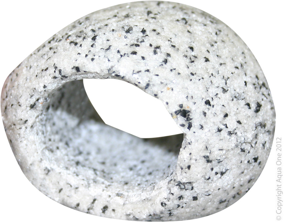 Aqua One Round Cave Ornament (Marble)