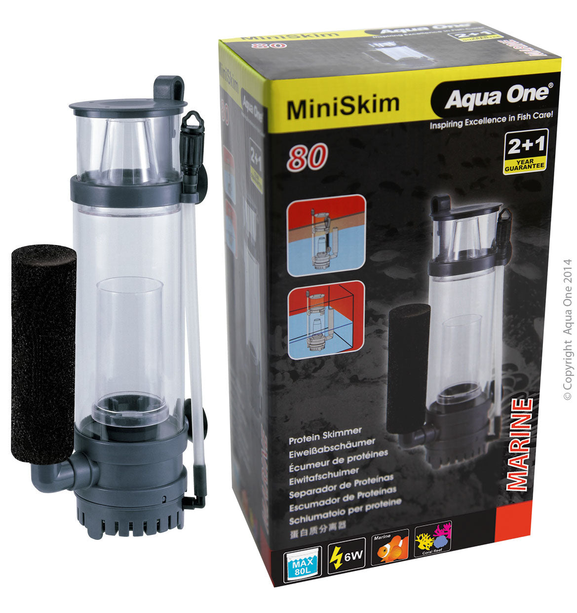 Aqua One MiniSkim 80 Protein Skimmer