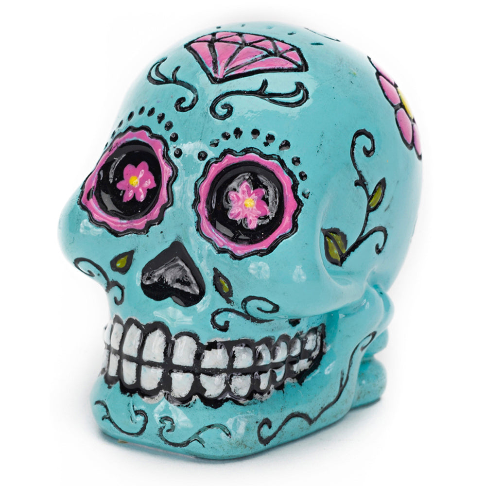 Decorative Blue Sugar Skull Mini
