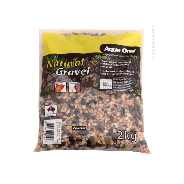 Aqua One Natural Gravel Australian Multi Brown 4-6mm Mix