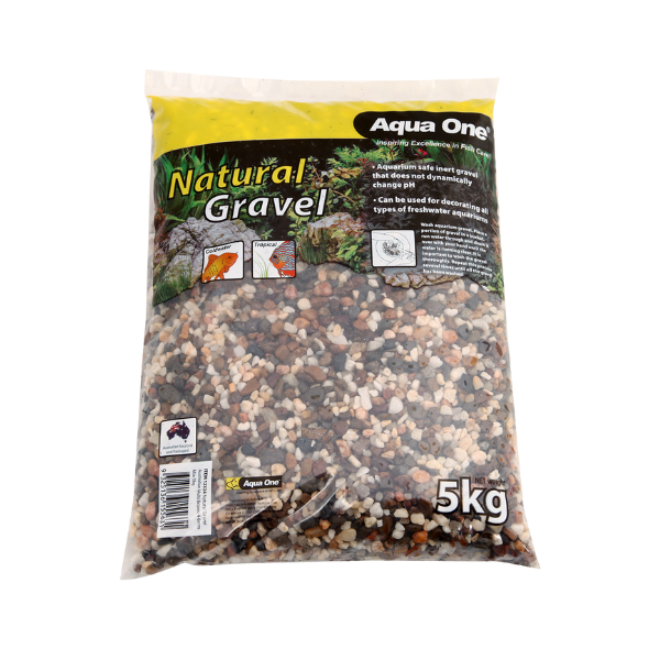 Aqua One Natural Gravel Australian Multi Brown 4-6mm Mix