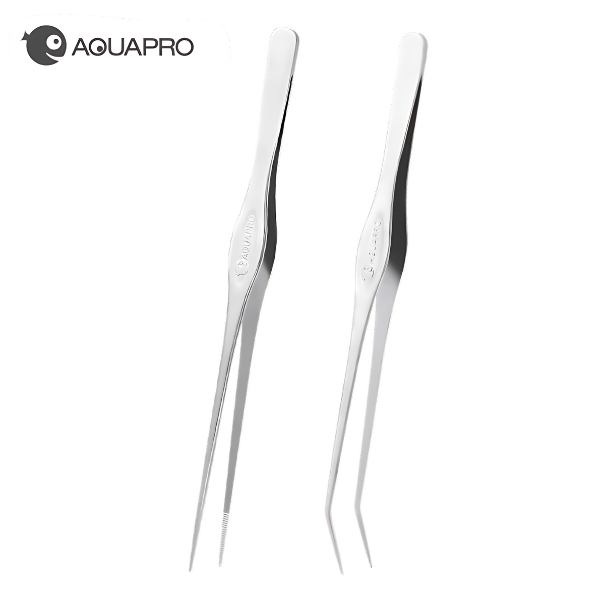 Aquapro Pro Tweezers – Straight Silver