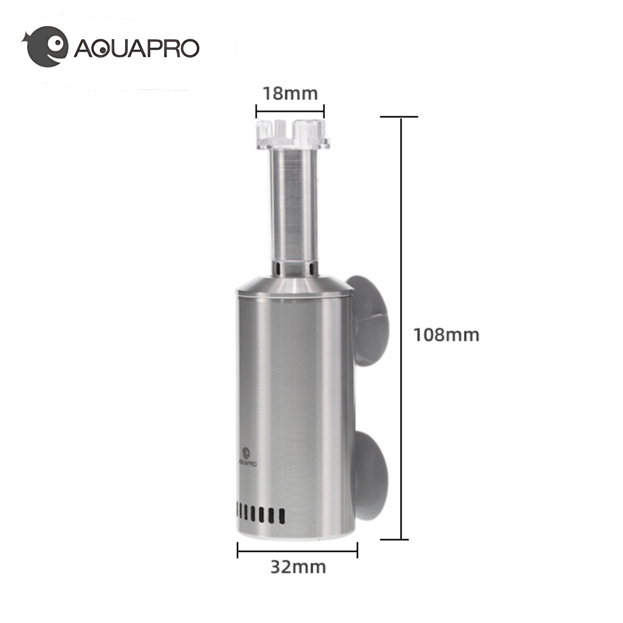 AquaPro Surface Skimmer with dimensions on a white background