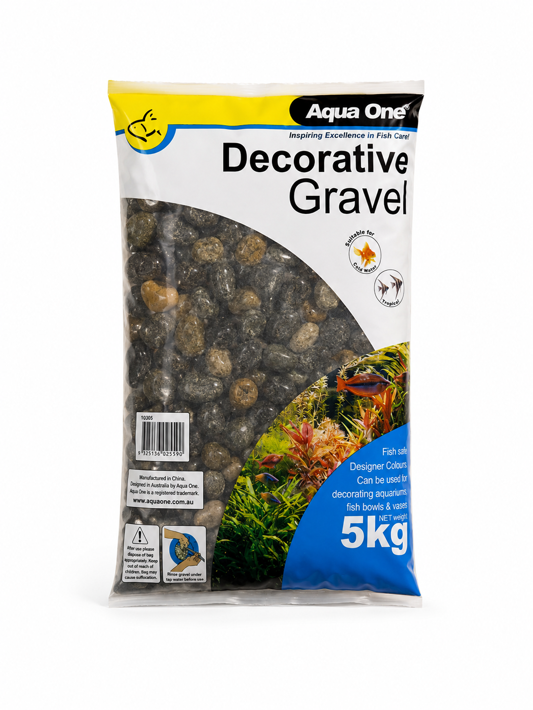 Aqua One Stone - Natural Polished 5kg