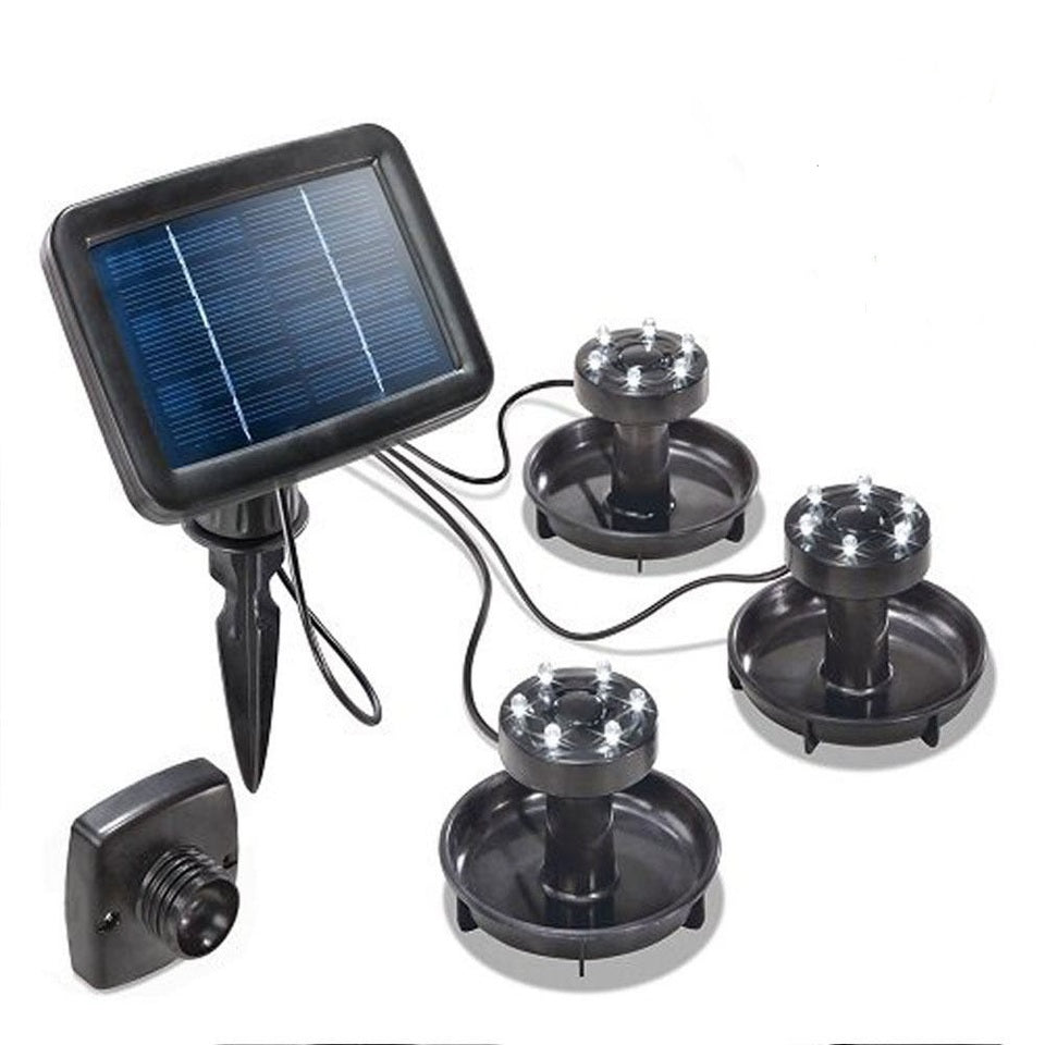 Solar Submersible LED Pond Lights – 3 Pack with Battery