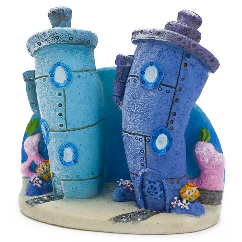 Bikini Bottom Homes Aquarium Ornament