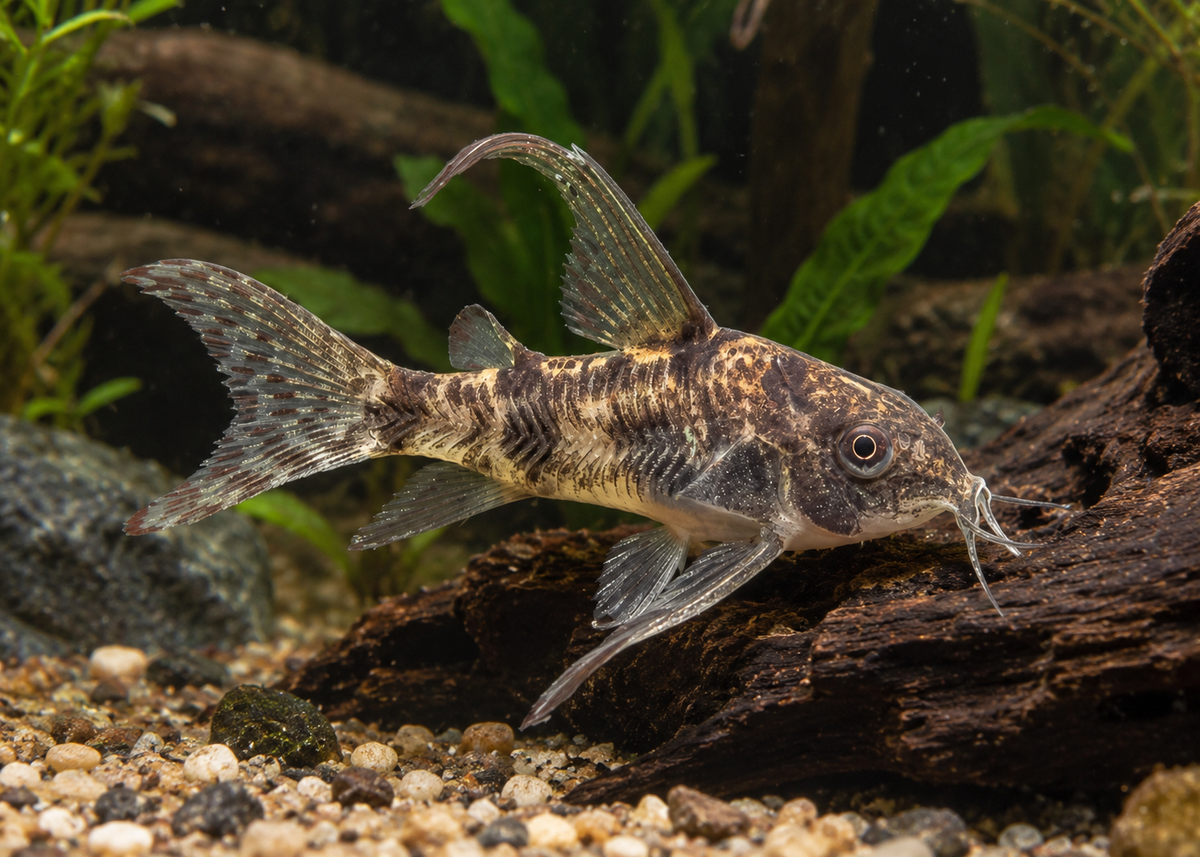 Longfin Peppered Corydora