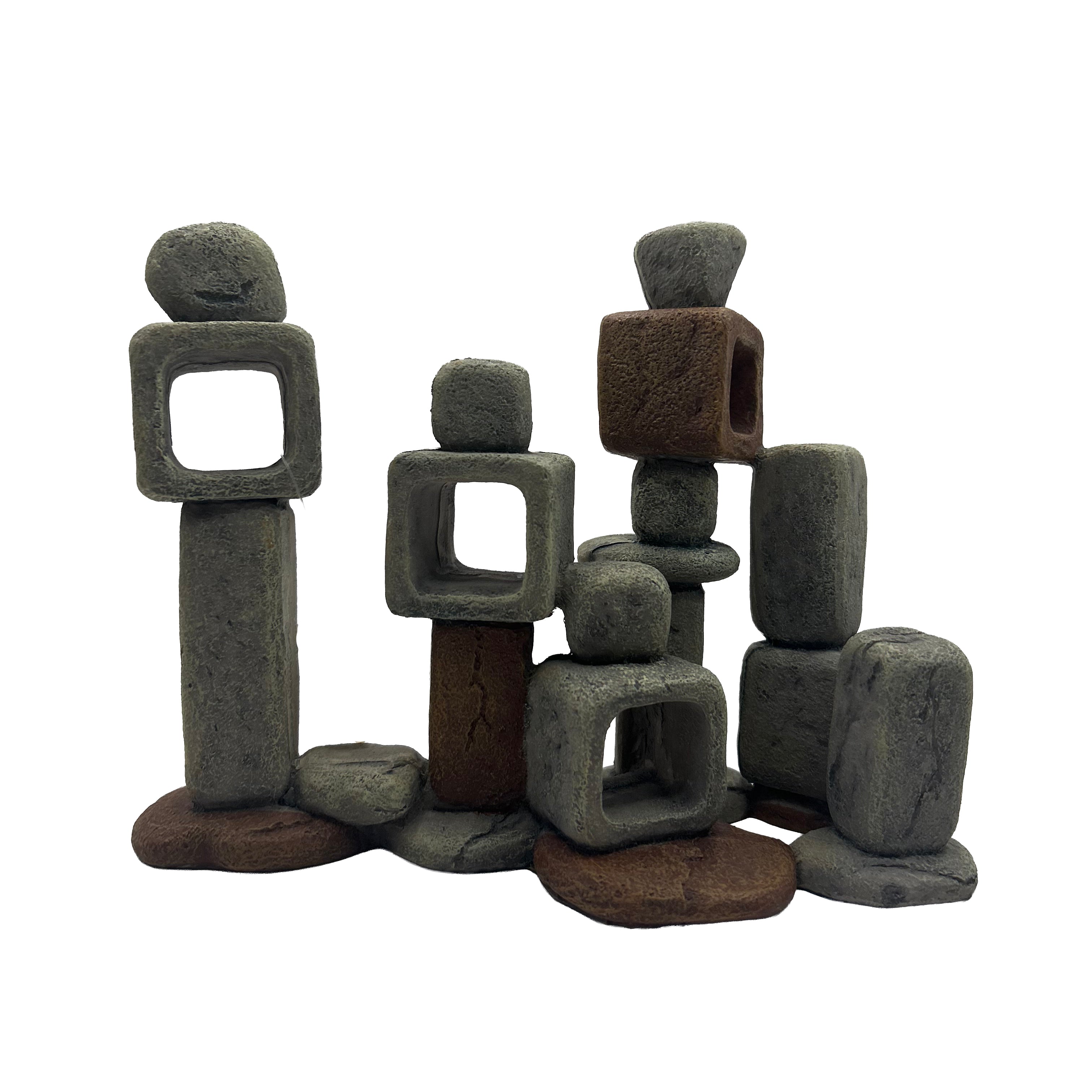 Stacked Rock Swim Through 19x8x14cm