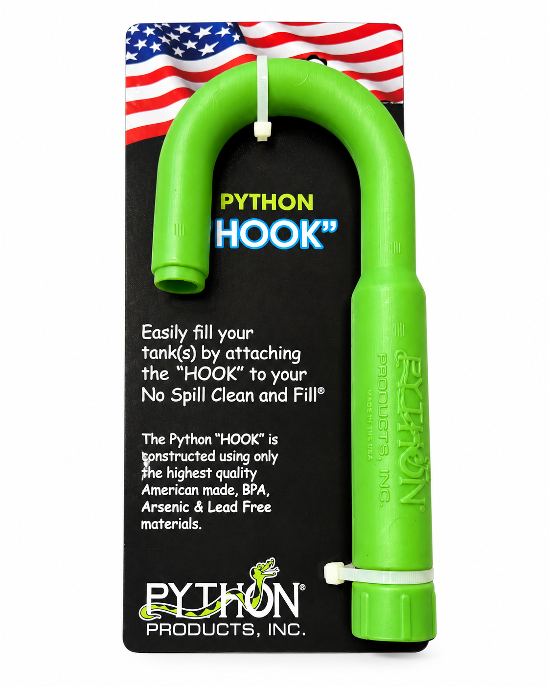 Python No Spill Clean & Fill Hook