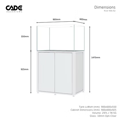 CADE River 900 S2 Aquarium (297L)