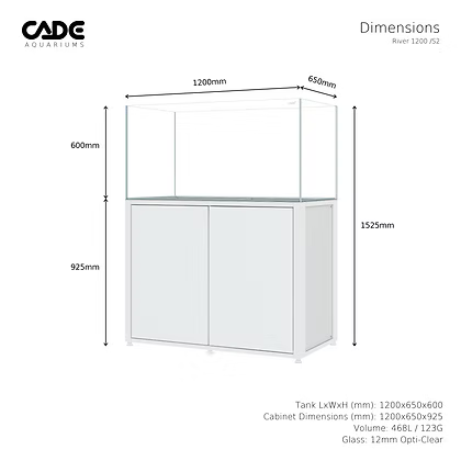 CADE River 1200 S2 Aquarium (468L)