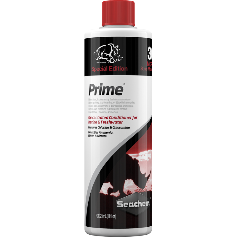 Seachem Prime 325 mL bonus water conditioner bottle