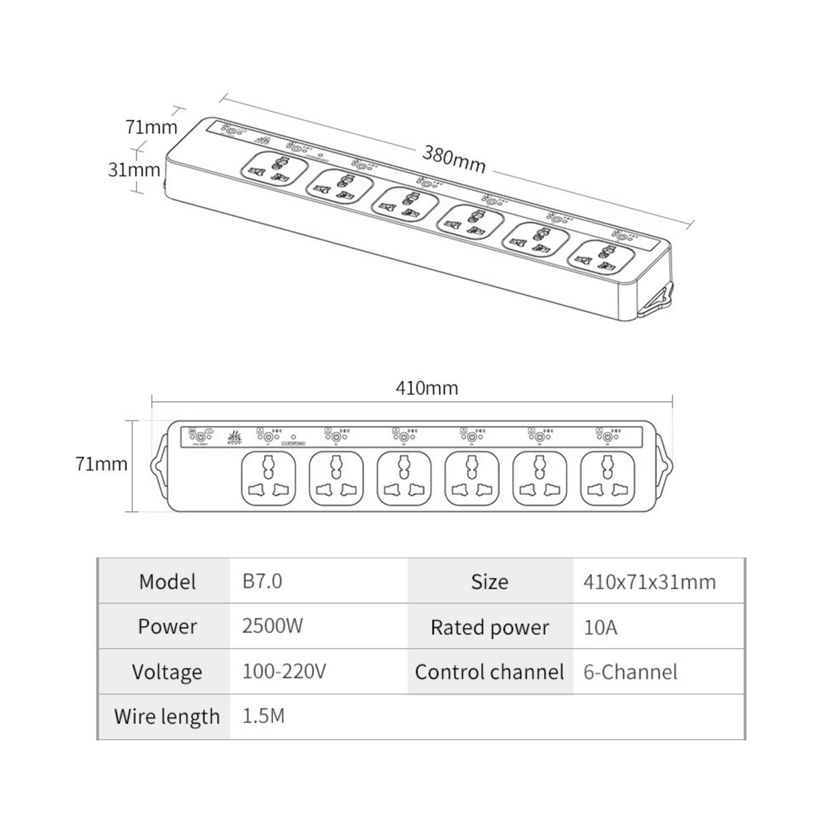Week Aqua Smart 6 Way Outlet: Intelligent Aquarium Power Control