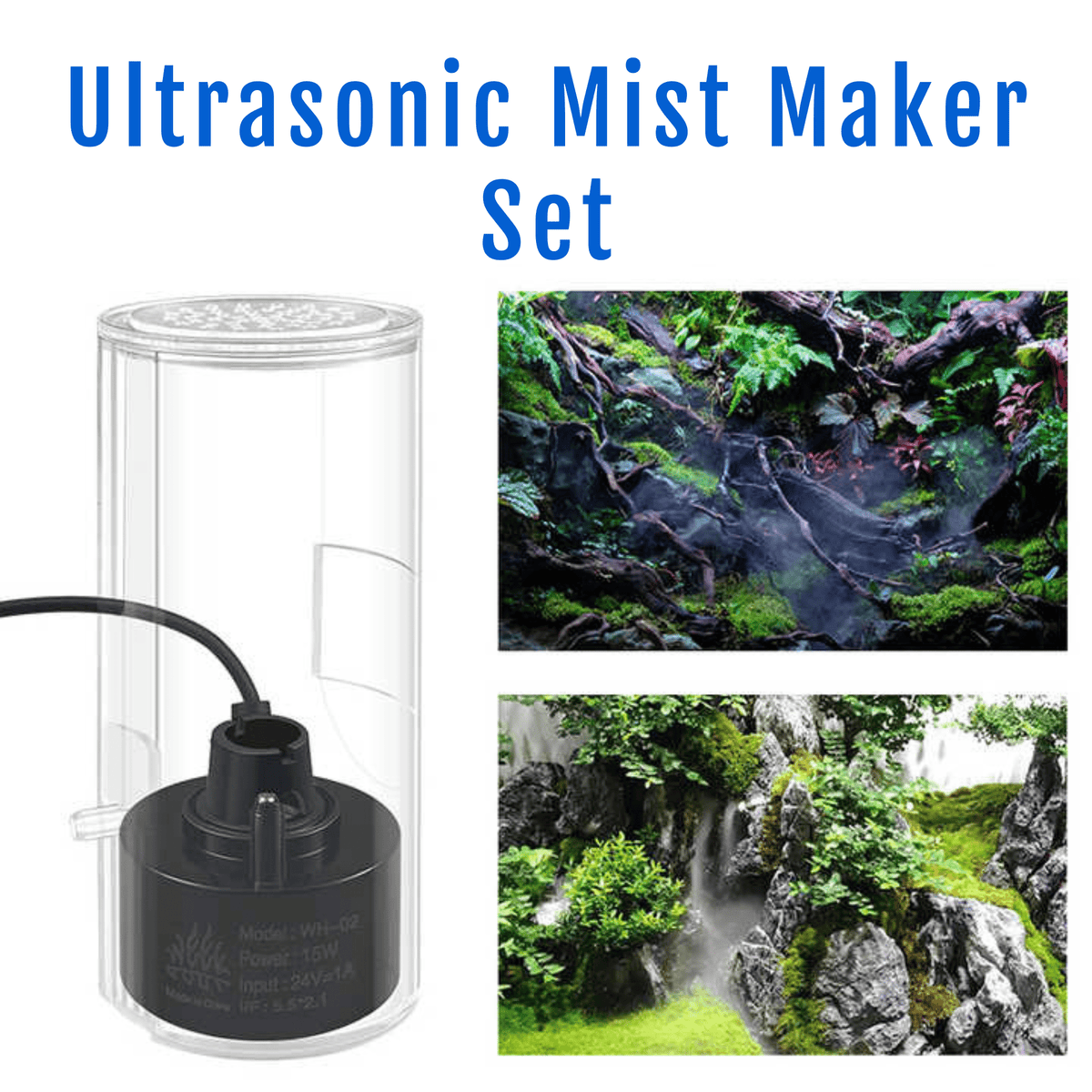 Week Aqua Ultrasonic Mister & Humidifier Set